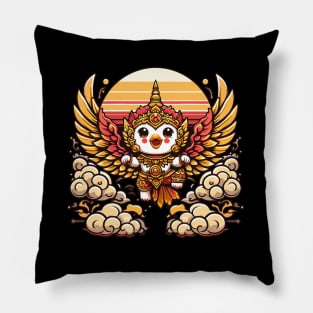 Thai Garuda Cute Kawaii Funny Thailand Myths Bird Man God Pillow
