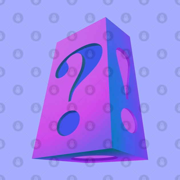 Purple Punctuation  Cube by Kalma Kun