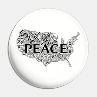 United States of Peace Pin