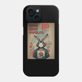 Have Some Humility - Japanese Retro Bunny Phone Case