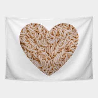 Instant Ramen Noodle Heart Tapestry