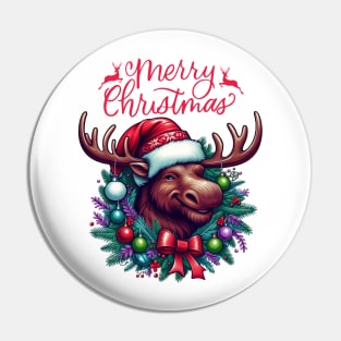 Merry Christmoose Moose Christmas 2024 Pin