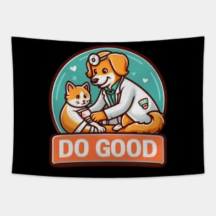 Do Good Dog Doctor Bandage Cat Injury Tapestry