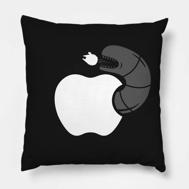 The Apple Strikes Back Pillow by RyanAstle