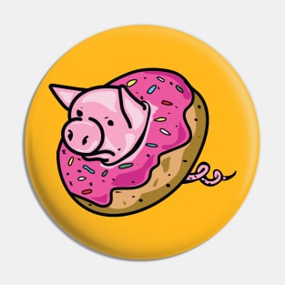 Pig Donut Pin