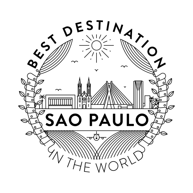 Sao Paulo Minimal Badge Design by kursatunsal