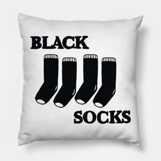 Black Socks Pillow