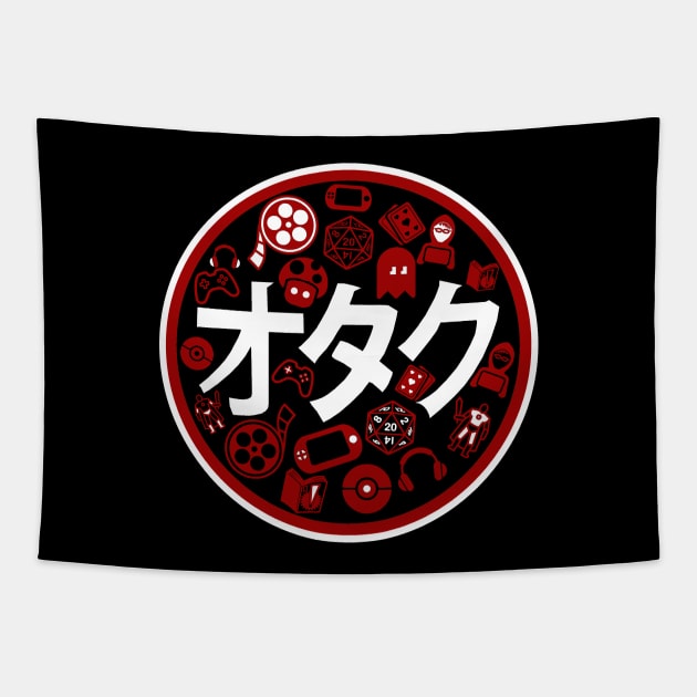 Otaku Means Geek V2 Tapestry by PopCultureShirts