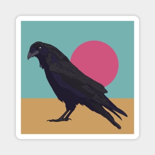 Sunset Raven Magnet