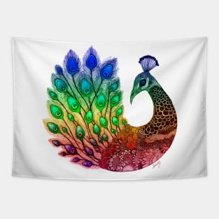 Majestic Peacock Tapestry