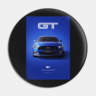 Ford Mustang GT Deep Impact Blue Pin