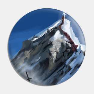 Sword and mountain Pin