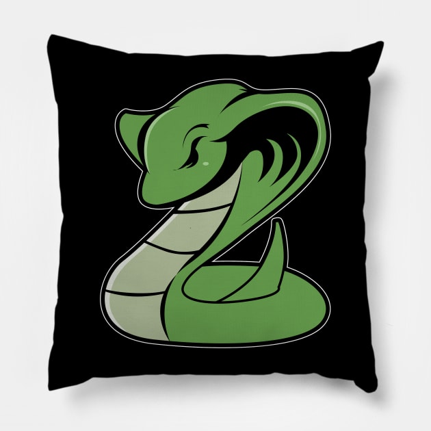 Comic Cobra Pillow by Imutobi