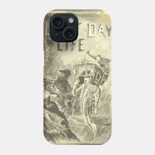 The Last Day of Life Vintage Poster Phone Case