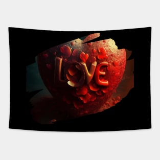 valentine's day heart Tapestry