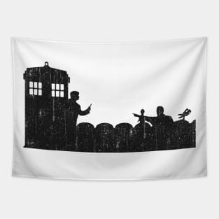 Doctor Who Black Design Tapestry