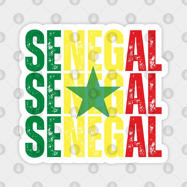 Senegal flag, senegalese flag Magnet by eka123