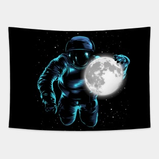 Astronaut Moon Tapestry