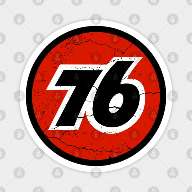 76 gas station Magnet by small alley co
