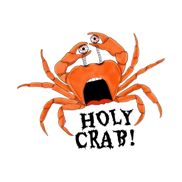 HOLY CRAB with eyes holding in hands by skstring