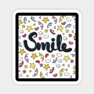 Funny Gift Cute Smile Face Magnet