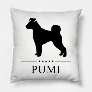 Pumi Black Silhouette Pillow