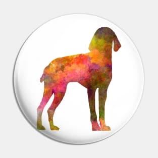 Auvergne Pointer in watercolor Pin