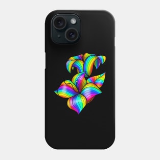 Rainbow lily flowers Phone Case