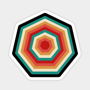 Retro Heptagon Magnet