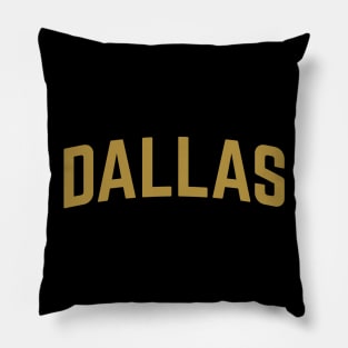 Dallas City Typography Pillow