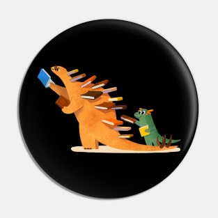 Cute Dinosaurs Book Pin