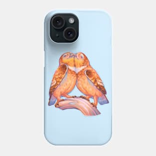 2 cute owls in love Phone Case