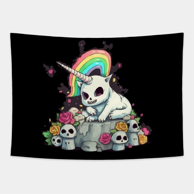 Killer Unicorn Tapestry by Pixy Official