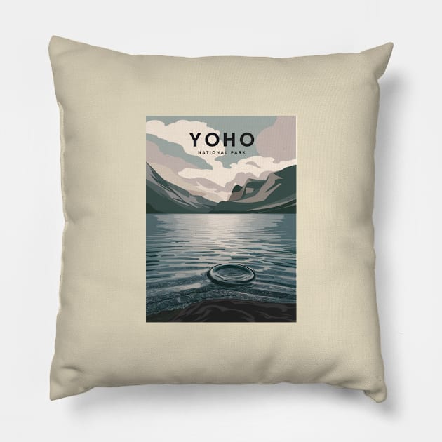 Yoho National Park Lake Poster Pillow by Perspektiva