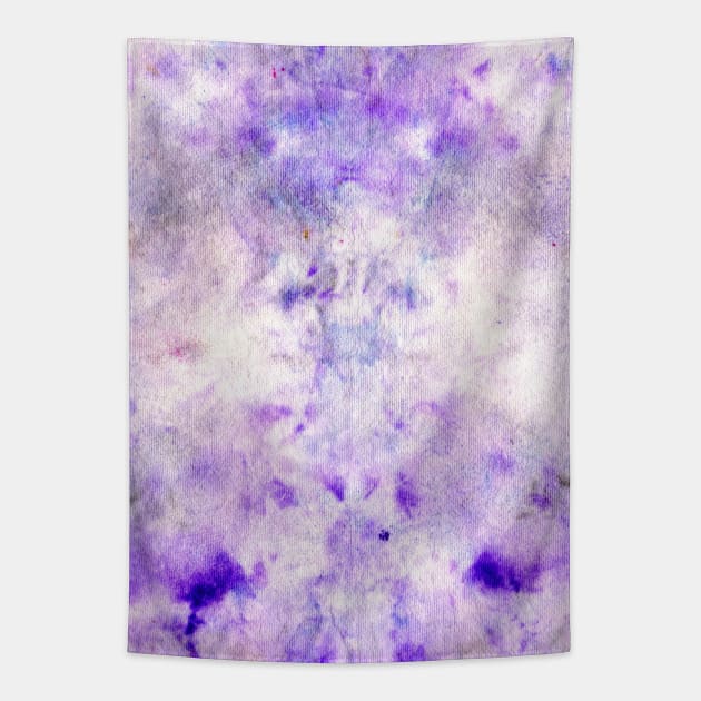 Amethyst DyeBlot Tapestry by Tiger Torre