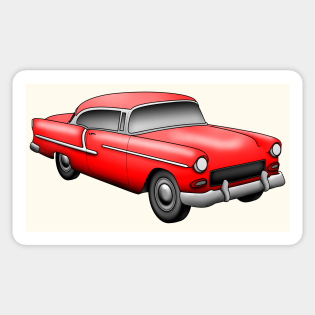 55 Chevy Bel Air Chevy Sticker Teepublic