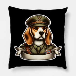 Beagle Soldier Pillow