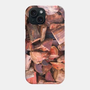 Wood pieces chopped Phone Case