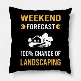 Weekend Forecast Landscaping Landscape Landscaper Pillow