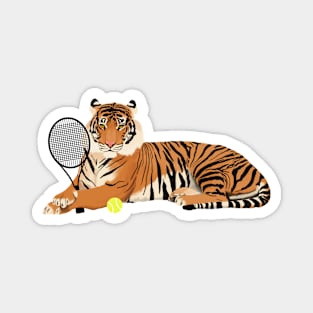 Tennis Tiger Magnet