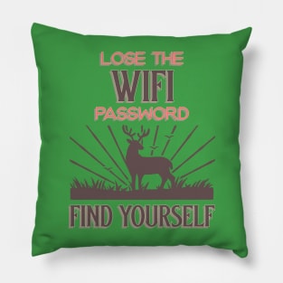 Disconnect Unplug Go Outdoors No Wifi Outdoors Outdoorsman Pillow