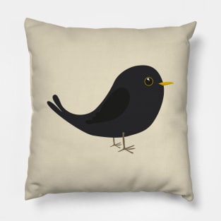 A cute blackbird Pillow