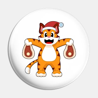 Tiger Christmas Meat Pin