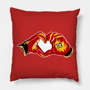 Travis Kelce Heart - white Pillow