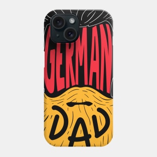 Bearded German Dad - Beard Tattoo Gift Phone Case