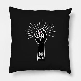 Black lives matter, female fist Pillow