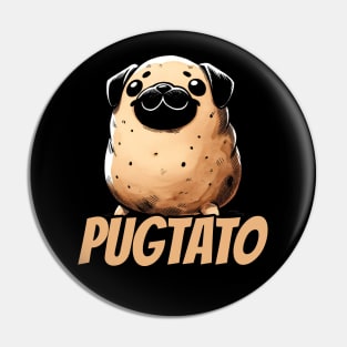 Potato Dog - Pugtato - Potato Pug Dog - Lazy Dog Pin