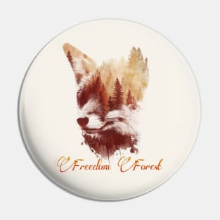 Freedom Forest Fox Pin