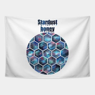 Watercolor stardust honeycomb Tapestry