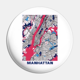 Manhattan - United States MilkTea City Map Pin